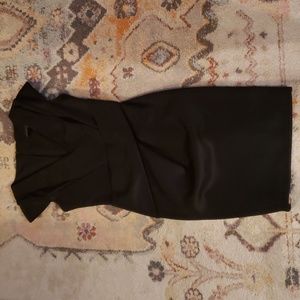 Topshop black cocktail dress fitted US4